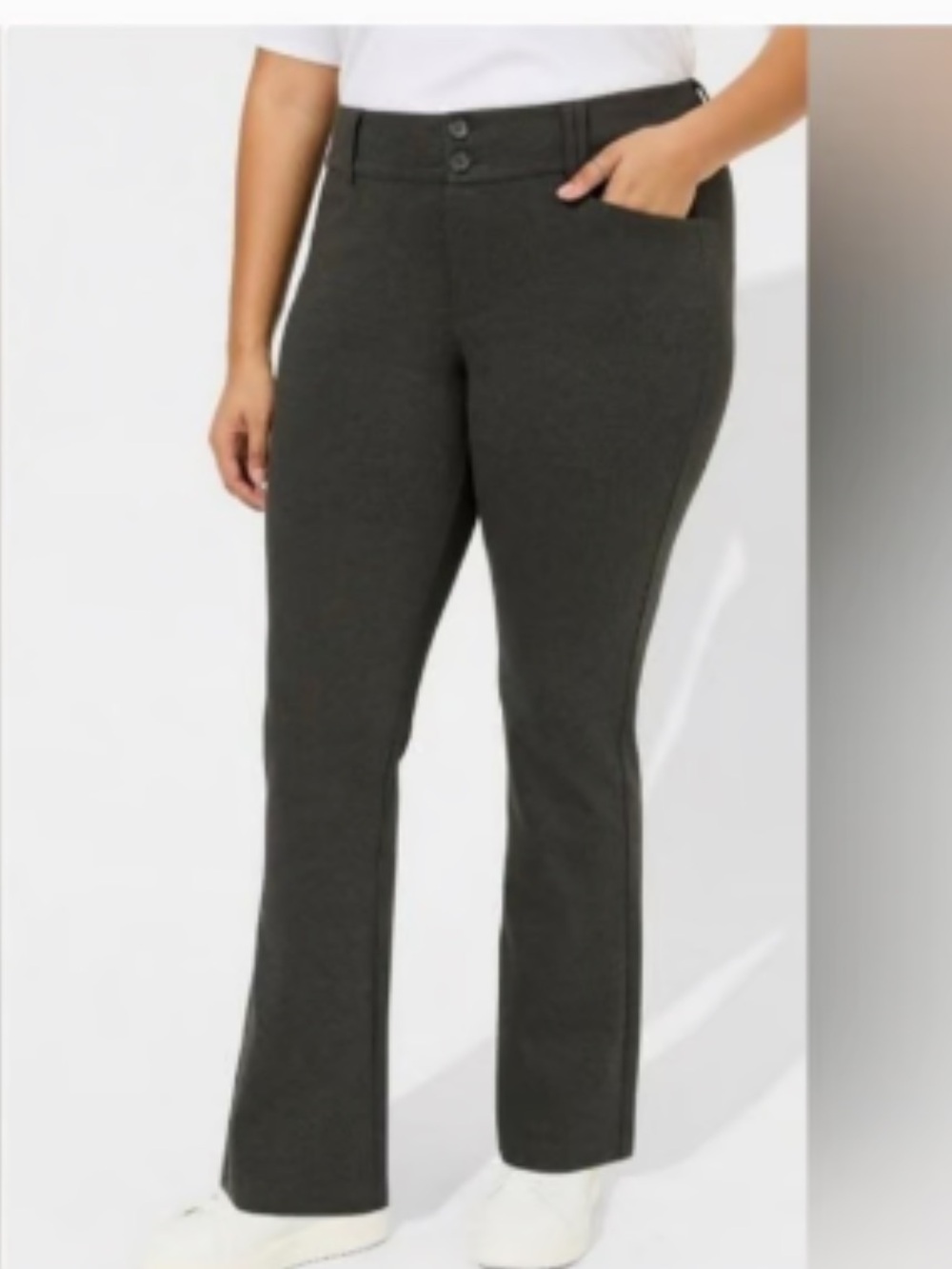 torrid Plus-Size Charcoal Bootcut Pants